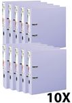 Exacompta Prem'Touch - 10 Classeurs à levier - Dos 80 mm - A4 Maxi - pour 600 feuilles - lilas