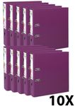 Exacompta Prem'Touch - 10 Classeurs à levier - Dos 80 mm - A4 Maxi - pour 600 feuilles - fuchsia