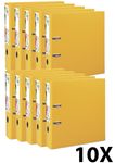 Exacompta Prem'Touch - Archivaor de anillas - ancho de la espina: 80 mm - para A4 Maxi - capacidad: 760 hojas - amarillo (paquete de 10)