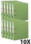 Exacompta Prem'Touch - 10 Classeurs à levier - Dos 80 mm - A4 Maxi - pour 600 feuilles - vert anis