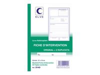 ELVE - Manifold Carnet Fiche d'intervention - 50 tripli 21 x 14 cm