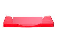 Exacompta Ecotray - Corbeille à courrier framboise translucide