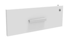 Façade personnalisable obligatoire pour caisson mobile INEO JET UP Bureau Vallée - Blanc perle