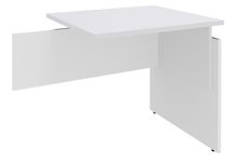 Retour direct pour Bureau INEO JET UP Bureau Vallée - Réglable en hauteur - L80 x H74/78/82 x P60 cm - Pieds Blanc/blanc - plateau blanc perle