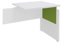 Retour direct pour Bureau INEO JET UP Bureau Vallée - Réglable en hauteur - L80 x H74/78/82 x P60 cm - Pieds Blanc/anis - plateau blanc perle