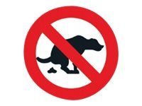 Pickup - Pictogramme rond - Pas de déjections canines - 300 mm