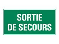 Pickup - Panneau de signalisation - 300 x 150 mm - Sortie de secours