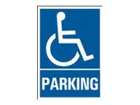 Pickup - Plaque de signalisation - 230 x 330 mm - parking invalide