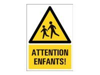 Pickup - Panneau Attention enfants ! - 230 x 330 mm