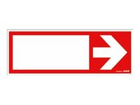 Pickup - Plaque de signalisation - 330 x 120 mm -  flèche rouge