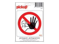 Pickup - Pictogramme - Passage interdit - 100 x 100 mm