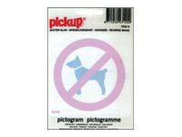 Pickup - Pictogramme - Animaux interdits - 100 x 100 mm