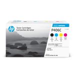 Samsung CLT-P406C - Pack de 4 - noir, cyan, magenta, jaune - cartouche laser d'origine