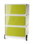 Caisson de bureau mobile EASYBOX - 3 tiroirs - Vert