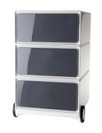 Caisson de bureau mobile EASYBOX - 3 tiroirs - Anthracite