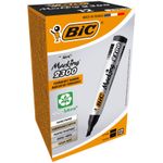 BIC MARKING 2300 - Pack de 12 marqueurs permanents - pointe biseau - noir