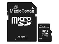 MediaRange - carte mémoire 16 Go - Class 10 - micro SDHC