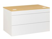 Plan d'accueil bas SUNDAY - L120 x H74 x P72 - Chêne