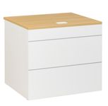 Plan d'accueil bas SUNDAY - L80 x H74 x P72 - Chêne