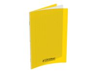 Conquérant Classique - Cahier polypro 24 x 32 cm - 48 pages - grands carreaux (Seyes) - jaune