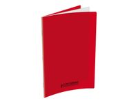 Conquérant Classique - Cahier polypro 24 x 32 cm - 48 pages - grands carreaux (Seyes) - rouge