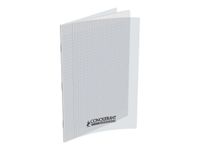 Conquérant Classique - Cahier polypro A4 (21x29,7cm) - 96 pages - grands carreaux (Seyes) - transparent