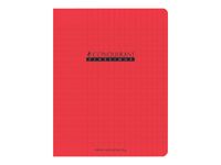 Conquérant Classique - Cahier polypro 17 x 22 cm - 96 pages - grands carreaux (Seyes) - rouge