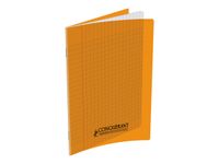 Conquérant Classique - Cahier polypro 17 x 22 cm - 96 pages - grands carreaux (Seyes) - orange