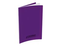 Conquérant Classique - Cahier polypro 17 x 22 cm - 96 pages - grands carreaux (Seyes) - violet