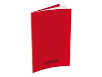 Conquérant Classique - Cahier polypro A4 (21x29,7cm) - 96 pages - grands carreaux (Seyes) - rouge