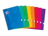 Oxford - Cahier à spirale 24 x 32 cm - 180 pages - grands carreaux (Seyes) - disponible dans différentes couleurs