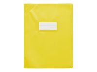 Oxford Strong Line - Protège cahier sans rabat - 17 x 22 cm - jaune opaque