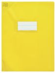 Oxford Strong Line - Protège cahier sans rabat - 24 x 32 cm - jaune opaque
