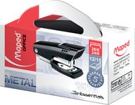 Maped Essentials Mini E3524 - Grapadora - 15 hojas - 24/6, 26/6 - metal - negro