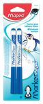 Maped Marker'Peps - Pack de 2 marqueurs effaçables - pointe fine - bleu