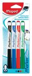 Maped Marker'Peps - Pack de 4 marqueurs effaçables - pointe fine - couleurs assorties