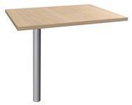 Burocean - Componente de escritorio - rectangular - roble claro - aluminio base