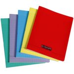 Calligraphe 8000 - Cahier polypro - 17 x 22 cm - 140 pages - grands carreaux (Seyes) - disponible dans différentes couleurs
