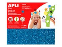 APLI kids - 1 feuille mousse - EVA - 60 x 40 x 0.2 cm - rouge à paillettes