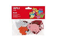 APLI kids - Forme à décorer - 18 feutrines - animaux