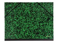 Exacompta - Carton à dessin à élastiques - 26 x 33 cm - vert