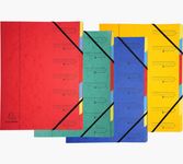 Exacompta Nature Future - Trieur agrafé 7 compartiments - avec élastiques - disponible dans différentes couleurs