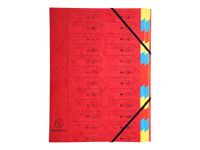 Exacompta Nature Future - Parapheur 24 compartiments - rouge