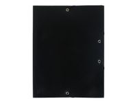 Exacompta - Chemise polypro à rabats - A4 - pour 150 feuilles - noir opaque