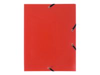 Exacompta - Chemise polypro à rabats - A4 - pour 150 feuilles - rouge