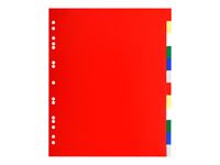 Exacompta - Intercalaire 12 positions - A4 Maxi - polypropylène coloré