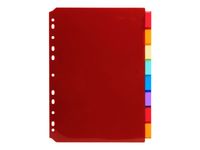 Exacompta - Intercalaire personnalisable 8 positions - A4 - polypropylène coloré