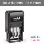 Trodat - Tampon Dateur Printy 4850 - "Payé le"