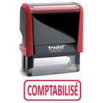 Trodat Xprint - Tampon formule "Comptabilisé" - rouge