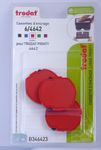 Trodat - 3 Encriers 6/4642 recharges pour tampon Printy 4642 - rouge